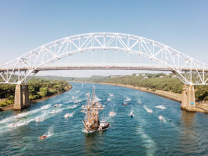 Mayflower 2 under the Sagamore Bridge / New England