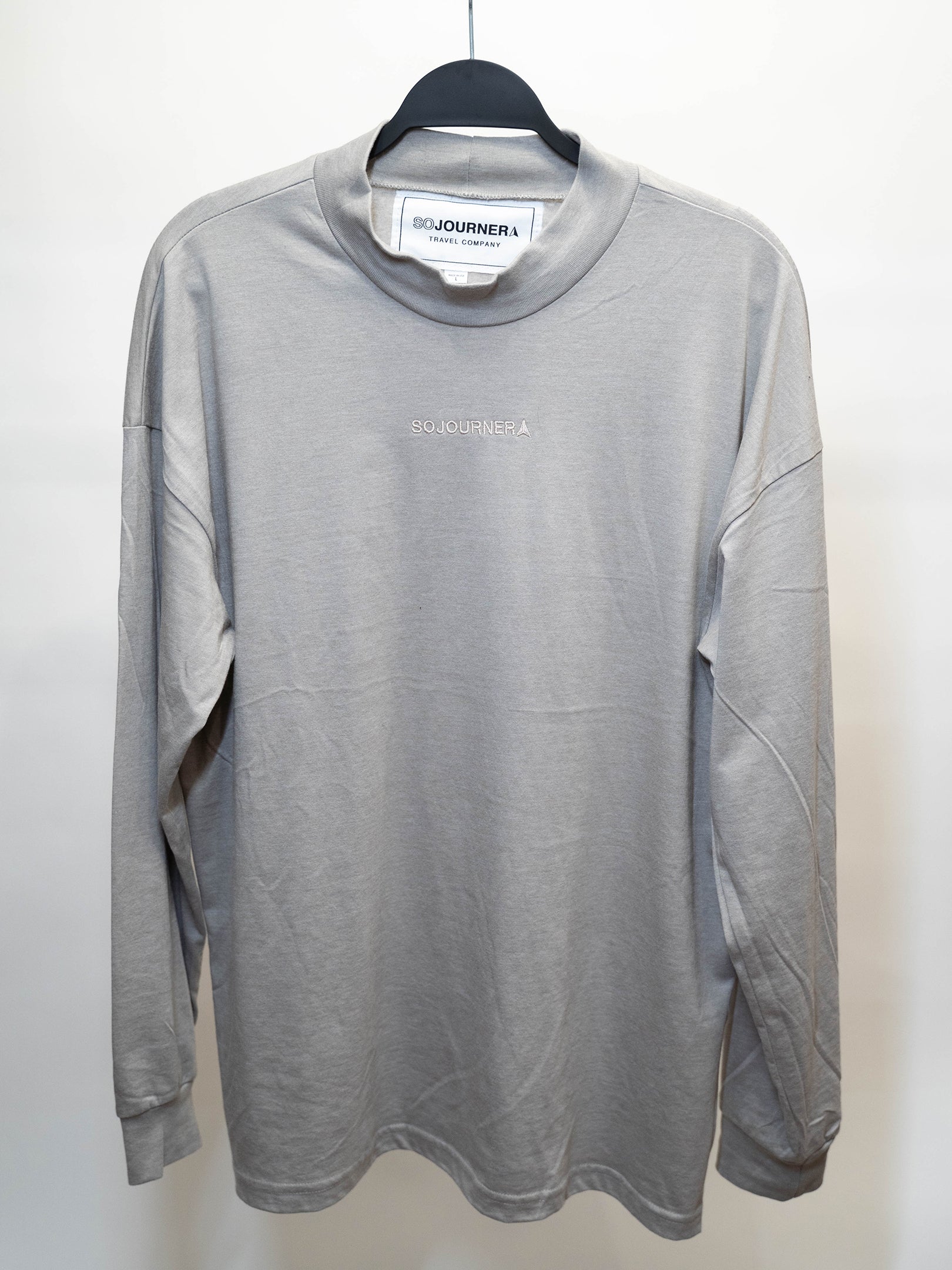 Mock Neck Long Sleeve Tee-Shirt